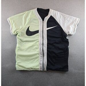 Nike Mens NIKELAB NRG VOLT REVERSIBLE FULL ZIP BASEBALL JERSEY 2018 Sz L  AV8269